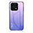 Custodia Silicone Specchio Laterale Sfumato Arcobaleno Cover LS1 per Huawei Honor 70 Lite 5G Lavanda