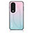 Custodia Silicone Specchio Laterale Sfumato Arcobaleno Cover LS1 per Huawei Honor 80 5G