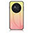 Custodia Silicone Specchio Laterale Sfumato Arcobaleno Cover LS1 per Huawei Honor Magic6 Lite 5G Giallo
