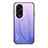 Custodia Silicone Specchio Laterale Sfumato Arcobaleno Cover LS1 per Huawei Honor X5 Plus Lavanda