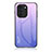 Custodia Silicone Specchio Laterale Sfumato Arcobaleno Cover LS1 per Huawei Nova 10 Pro Lavanda