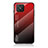 Custodia Silicone Specchio Laterale Sfumato Arcobaleno Cover LS1 per Huawei Nova 8 SE 4G Rosso