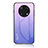 Custodia Silicone Specchio Laterale Sfumato Arcobaleno Cover LS1 per Huawei Nova Y90 Lavanda