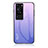 Custodia Silicone Specchio Laterale Sfumato Arcobaleno Cover LS1 per Huawei P60 Pro Lavanda