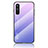 Custodia Silicone Specchio Laterale Sfumato Arcobaleno Cover LS1 per OnePlus Nord CE 5G Lavanda