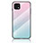 Custodia Silicone Specchio Laterale Sfumato Arcobaleno Cover LS1 per Oppo A16K