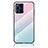 Custodia Silicone Specchio Laterale Sfumato Arcobaleno Cover LS1 per Oppo Find X3 Pro 5G