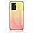 Custodia Silicone Specchio Laterale Sfumato Arcobaleno Cover LS1 per Oppo K10 5G India Giallo
