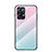 Custodia Silicone Specchio Laterale Sfumato Arcobaleno Cover LS1 per Oppo Reno7 Pro 5G