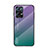 Custodia Silicone Specchio Laterale Sfumato Arcobaleno Cover LS1 per Oppo Reno7 Pro 5G