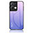 Custodia Silicone Specchio Laterale Sfumato Arcobaleno Cover LS1 per Oppo Reno8 Pro+ Plus 5G