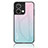 Custodia Silicone Specchio Laterale Sfumato Arcobaleno Cover LS1 per Oppo Reno9 Pro 5G