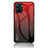 Custodia Silicone Specchio Laterale Sfumato Arcobaleno Cover LS1 per Realme 10S 5G Rosso