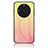 Custodia Silicone Specchio Laterale Sfumato Arcobaleno Cover LS1 per Realme 11 Pro+ Plus 5G Giallo