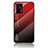 Custodia Silicone Specchio Laterale Sfumato Arcobaleno Cover LS1 per Realme GT Neo 5G Rosso