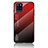 Custodia Silicone Specchio Laterale Sfumato Arcobaleno Cover LS1 per Realme V11s 5G Rosso