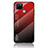 Custodia Silicone Specchio Laterale Sfumato Arcobaleno Cover LS1 per Realme V3 5G Rosso