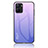 Custodia Silicone Specchio Laterale Sfumato Arcobaleno Cover LS1 per Realme V30t 5G Lavanda