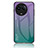 Custodia Silicone Specchio Laterale Sfumato Arcobaleno Cover LS1 per Realme V50 5G Multicolore