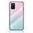 Custodia Silicone Specchio Laterale Sfumato Arcobaleno Cover LS1 per Samsung Galaxy A02s