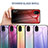 Custodia Silicone Specchio Laterale Sfumato Arcobaleno Cover LS1 per Samsung Galaxy A03 Core