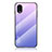 Custodia Silicone Specchio Laterale Sfumato Arcobaleno Cover LS1 per Samsung Galaxy A03 Core