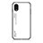 Custodia Silicone Specchio Laterale Sfumato Arcobaleno Cover LS1 per Samsung Galaxy A03 Core Bianco