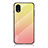 Custodia Silicone Specchio Laterale Sfumato Arcobaleno Cover LS1 per Samsung Galaxy A03 Core Giallo