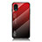 Custodia Silicone Specchio Laterale Sfumato Arcobaleno Cover LS1 per Samsung Galaxy A03 Core Rosso
