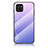 Custodia Silicone Specchio Laterale Sfumato Arcobaleno Cover LS1 per Samsung Galaxy A03 Lavanda