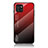 Custodia Silicone Specchio Laterale Sfumato Arcobaleno Cover LS1 per Samsung Galaxy A03 Rosso