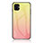 Custodia Silicone Specchio Laterale Sfumato Arcobaleno Cover LS1 per Samsung Galaxy A04 4G Giallo