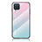 Custodia Silicone Specchio Laterale Sfumato Arcobaleno Cover LS1 per Samsung Galaxy A12