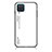 Custodia Silicone Specchio Laterale Sfumato Arcobaleno Cover LS1 per Samsung Galaxy A12 5G Bianco