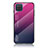 Custodia Silicone Specchio Laterale Sfumato Arcobaleno Cover LS1 per Samsung Galaxy A12