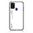 Custodia Silicone Specchio Laterale Sfumato Arcobaleno Cover LS1 per Samsung Galaxy A21s Bianco