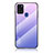 Custodia Silicone Specchio Laterale Sfumato Arcobaleno Cover LS1 per Samsung Galaxy A21s Lavanda