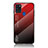 Custodia Silicone Specchio Laterale Sfumato Arcobaleno Cover LS1 per Samsung Galaxy A21s Rosso