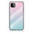 Custodia Silicone Specchio Laterale Sfumato Arcobaleno Cover LS1 per Samsung Galaxy A22 5G