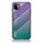 Custodia Silicone Specchio Laterale Sfumato Arcobaleno Cover LS1 per Samsung Galaxy A22s 5G