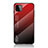 Custodia Silicone Specchio Laterale Sfumato Arcobaleno Cover LS1 per Samsung Galaxy A22s 5G Rosso