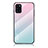 Custodia Silicone Specchio Laterale Sfumato Arcobaleno Cover LS1 per Samsung Galaxy A31