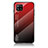 Custodia Silicone Specchio Laterale Sfumato Arcobaleno Cover LS1 per Samsung Galaxy A42 5G Rosso