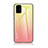 Custodia Silicone Specchio Laterale Sfumato Arcobaleno Cover LS1 per Samsung Galaxy A51 5G Giallo