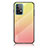 Custodia Silicone Specchio Laterale Sfumato Arcobaleno Cover LS1 per Samsung Galaxy A52 4G Giallo