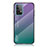 Custodia Silicone Specchio Laterale Sfumato Arcobaleno Cover LS1 per Samsung Galaxy A52s 5G Multicolore