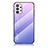 Custodia Silicone Specchio Laterale Sfumato Arcobaleno Cover LS1 per Samsung Galaxy A53 5G Lavanda