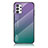 Custodia Silicone Specchio Laterale Sfumato Arcobaleno Cover LS1 per Samsung Galaxy A53 5G Multicolore