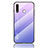 Custodia Silicone Specchio Laterale Sfumato Arcobaleno Cover LS1 per Samsung Galaxy A70E Lavanda