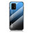 Custodia Silicone Specchio Laterale Sfumato Arcobaleno Cover LS1 per Samsung Galaxy A91